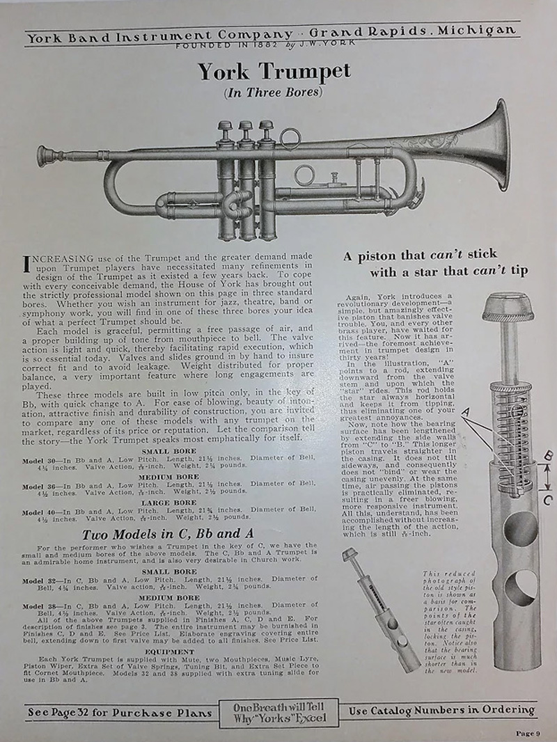 York 1931 Trumpet 