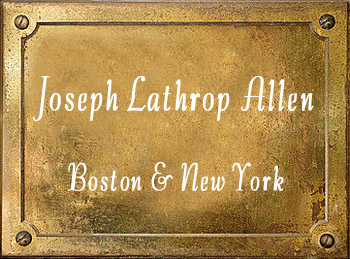 J Lathrop Allen brass instrument maker Boston New York