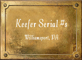 Brua C Keefer Brass Instrument Serial Numbers Williamsport PA