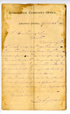 Adirondack Company 1869 letters