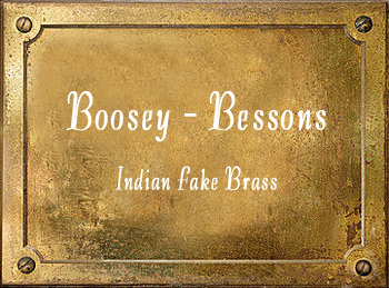 Bossey Trademark Bessons & Co London Fake Brass Cornet Trumpet