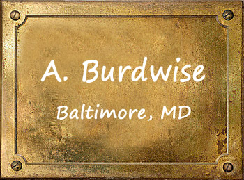 Aaron Burdwise Musical Instruments Baltimore Trombone Cornet Brass History