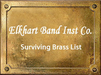 Elkhart Band Instrument Company Brass Serial Number List Trumpet Cornet Saxophone
