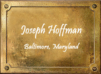 Joseph K Hoffman Mute Patent Baltimore Maryland 1926 Wood Trumpet Mute