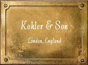 John Kohler & Son London brass cornet cornopean instrument history