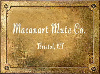 Macanart Mute Company Bristol CT history trumpet trombone mutes
