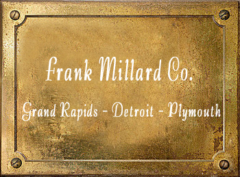 Frank Millard Co band instrument maker cornet brass Grand Rapids Detroit Plymouth