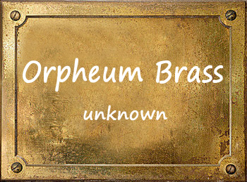 Orpheum Band Instruments Brass Trumpet Cornet Trombone