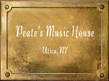 Peate's Music House brass History Utica NY