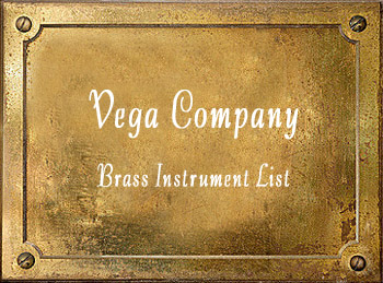 Vega Co Boston Brass Instrument List Trumpet Cornet Standard Band Co