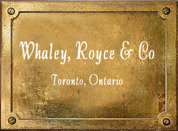 Whaley Royce & Co Toronto Ontario History