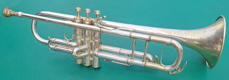 C G Conn Elkhart Booster Trumpet Model Cornet Restoration Vintage