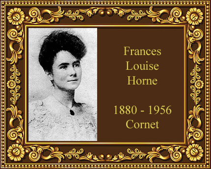 Frances Louise HOrne Cambridge Maine Cornet Player Kansas City