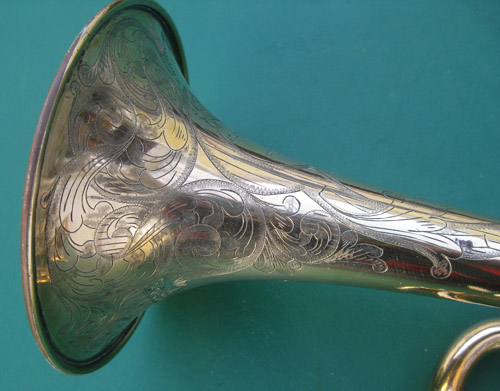 Besson Trumpet Engraving